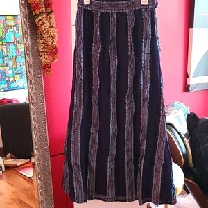 Blue striped skirt